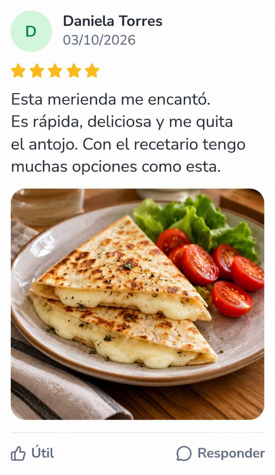 Reseña de Daniela Torres: esta merienda es rápida, deliciosa y le quita el antojo